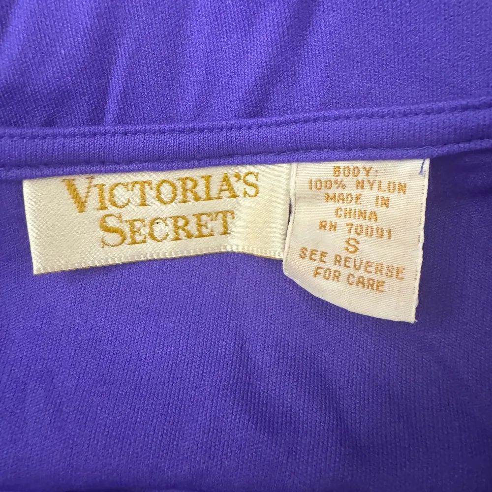 Purple Bodysuit Vintage 80s Size Small 3/4 Long Sleeve - Image 5