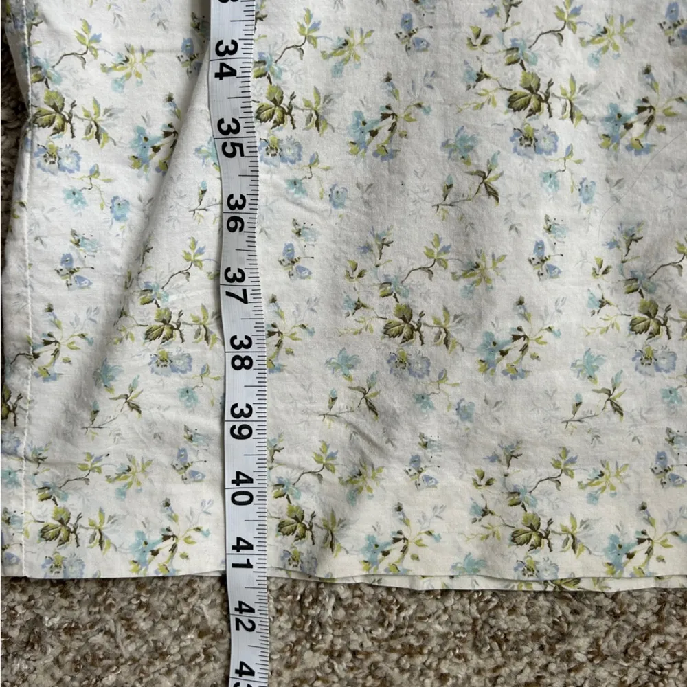 Vintage Laura Ashley White Floral Midi Dress Lightweight Summer Casual Size 12 - Image 8