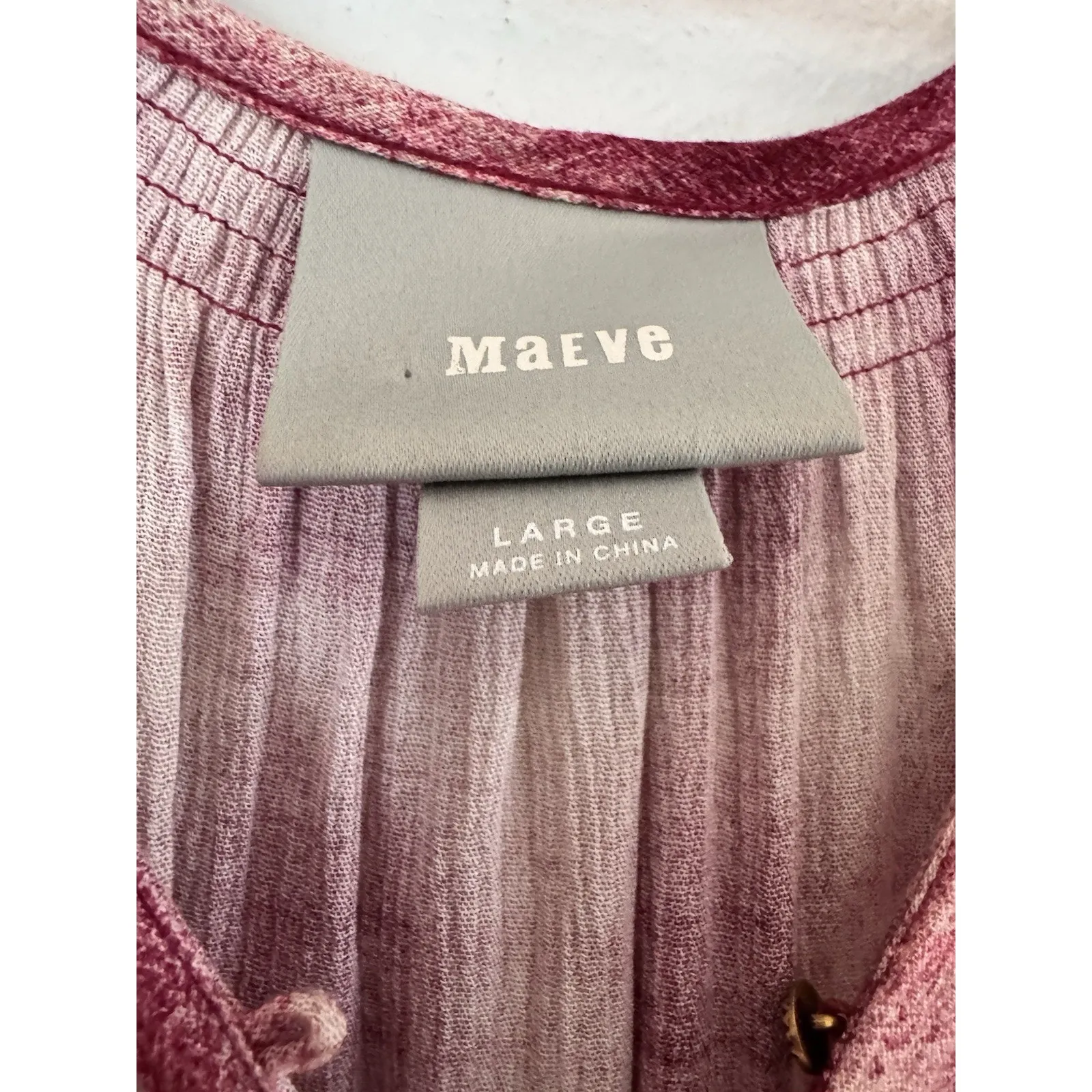 Anthropologie Maeve Cavalon Purple Plaid Peplum Tunic Blouse Size Large - Image 7