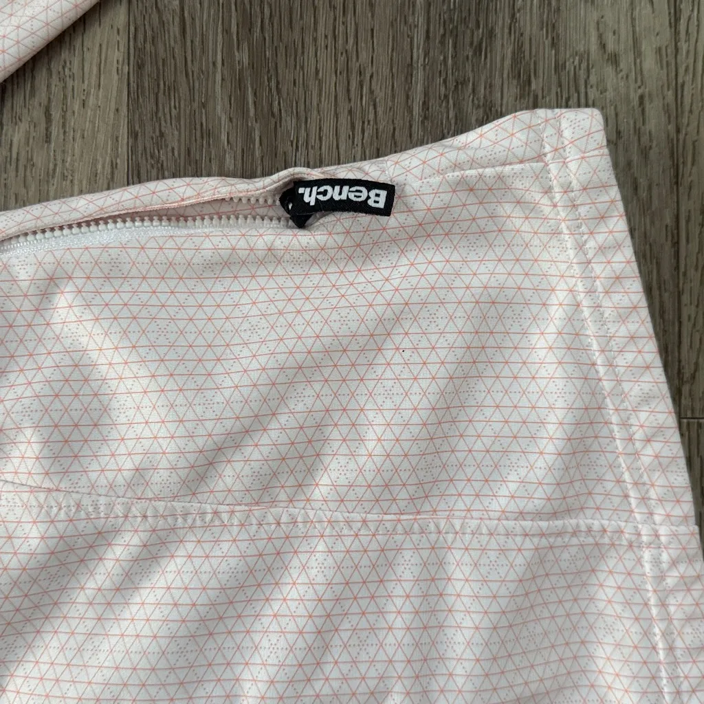 Bench Light Pink Zip-Up Jacket Size XL Athletic Printed Funnel Neck - Image 7