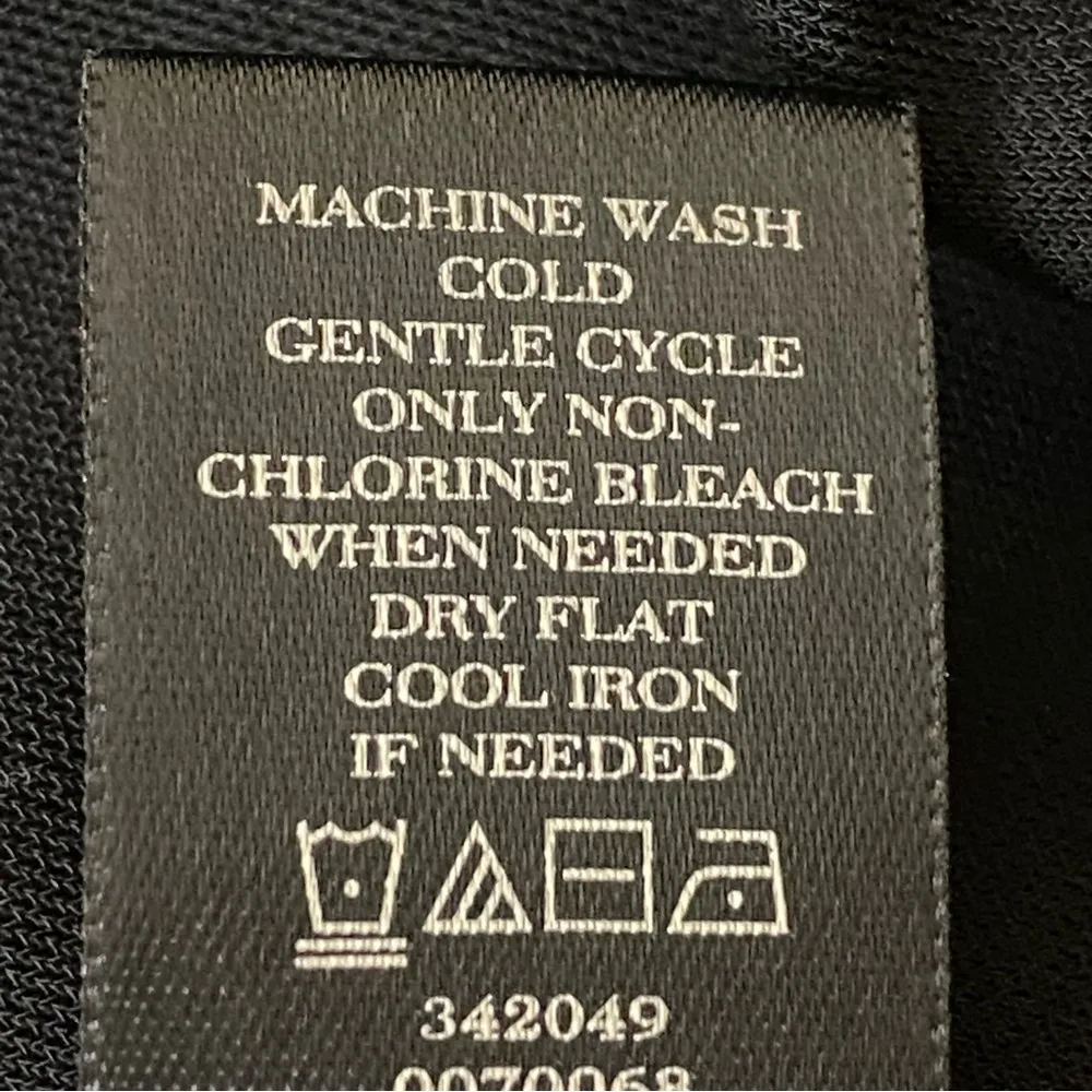 ANN TAYLOR black jersey surplice blouse with ruching & side zipper Small EUC - Image 10