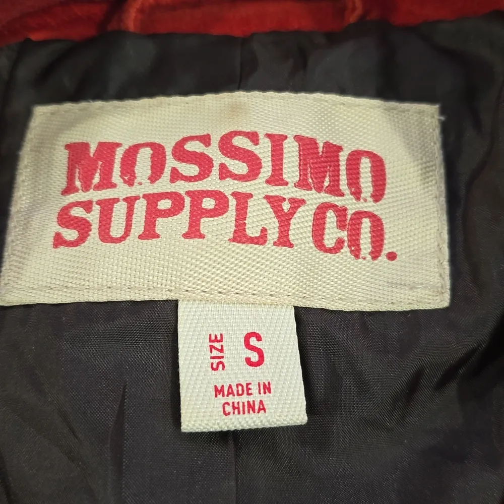 Mossimo Supply Co. Lined Blazer Coat Deep Orange Size Small Double Breasted - Image 3