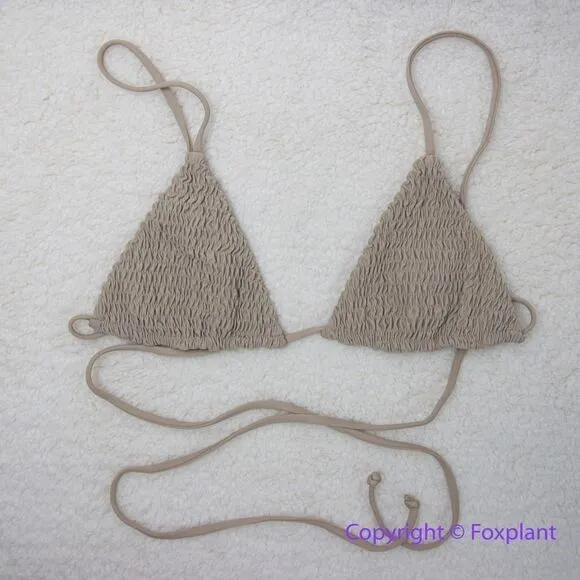 NEW Aila Blue * Free People Soraya Bikini Cinco Top, ceramic, size S - Image 1