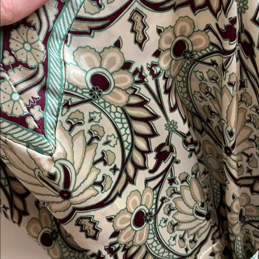 Alice & Trixie Silk V-Neck Floral Wrap Dress - Image 2