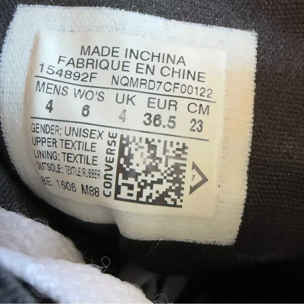 Converse All Star High Top Shoes Black/Electric Purple/White Women's 6 Purple - Image 8