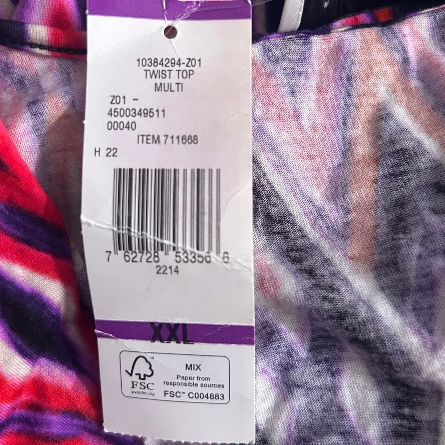 Bohemian Twisted Blouse Red XXL‎ - Image 9