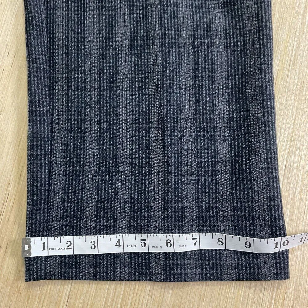 Avenue Tummy Control Trouser Plus Size 24 Plaid Slimming Dress Pants New Career Black - Image 10