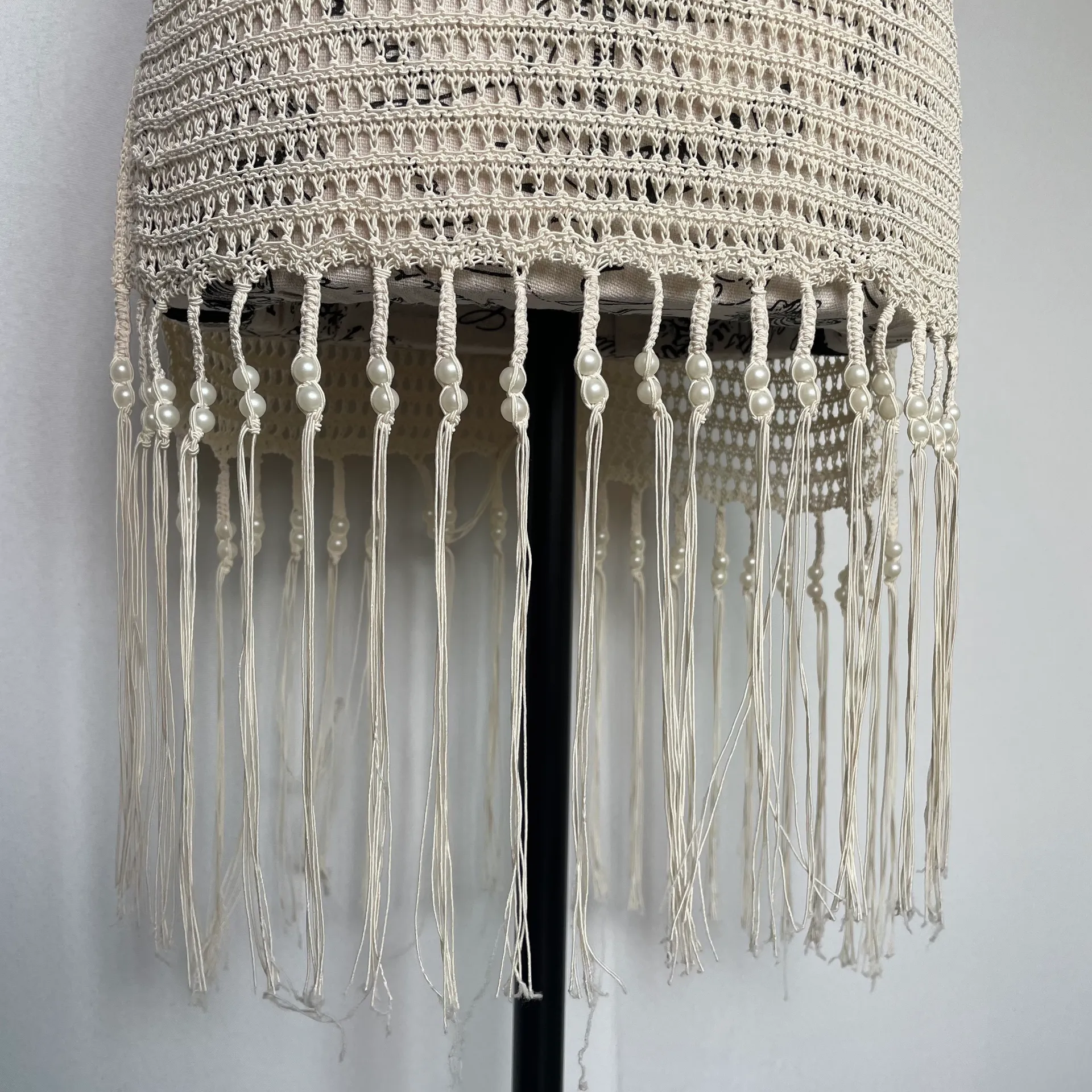 Jonathan Simkhai Faux pearl-embellished crocheted cotton blend top size S small - Image 6