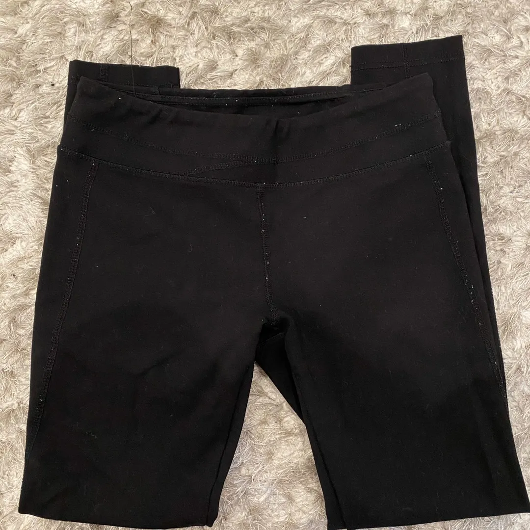 Mid Rise Black Leggings - Image 3