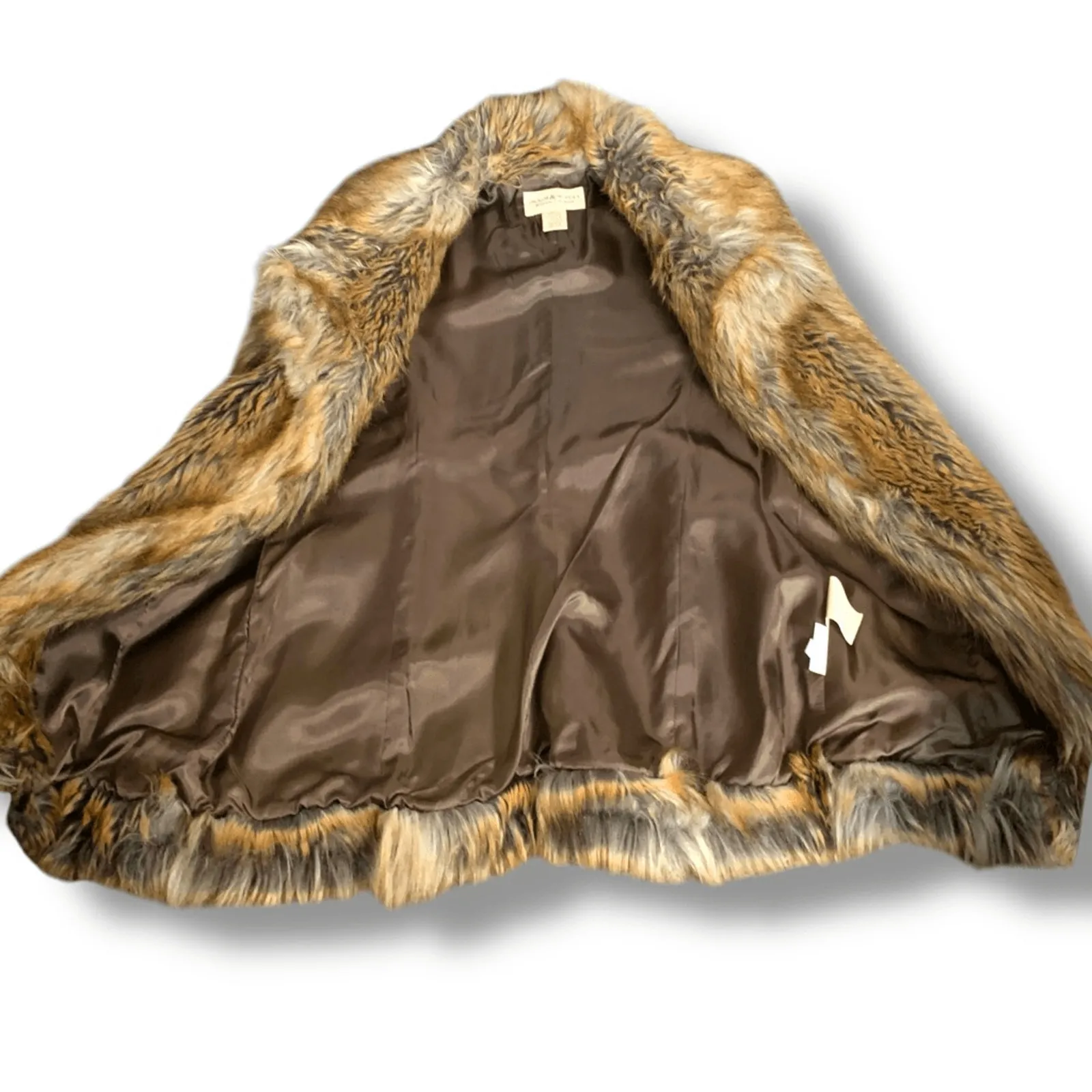 Vintage Ralph Lauren Denim and Supply Faux Fur Vest Long Western Boho Medium - Image 7