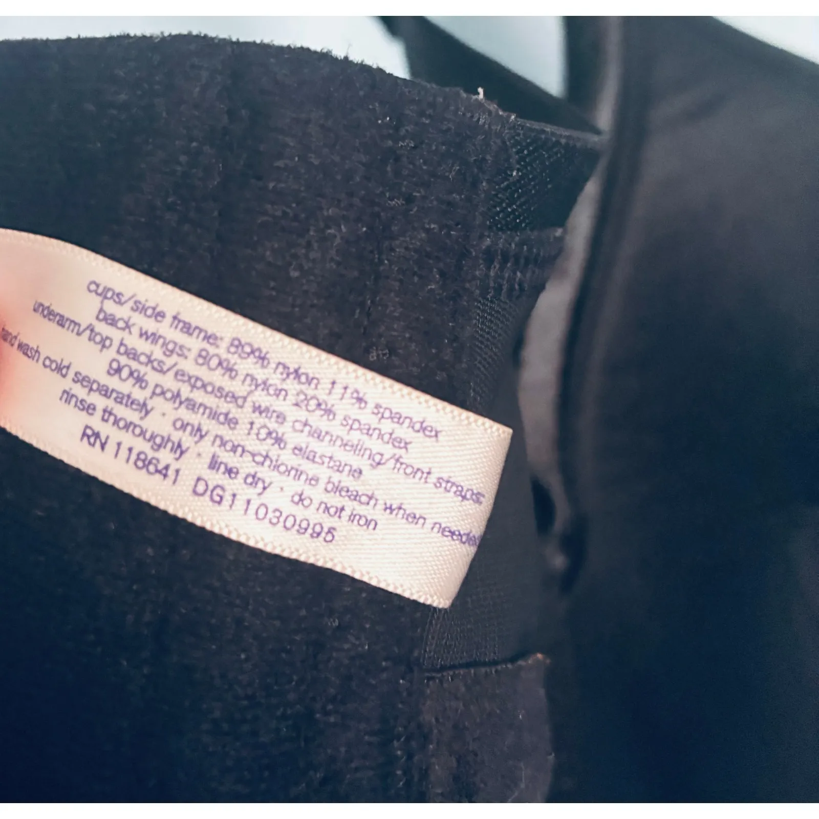 Black Bra 50DD Cacique Pushup Everyday - Image 6