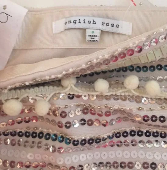 English Rose Sequin Skirt - Image 2