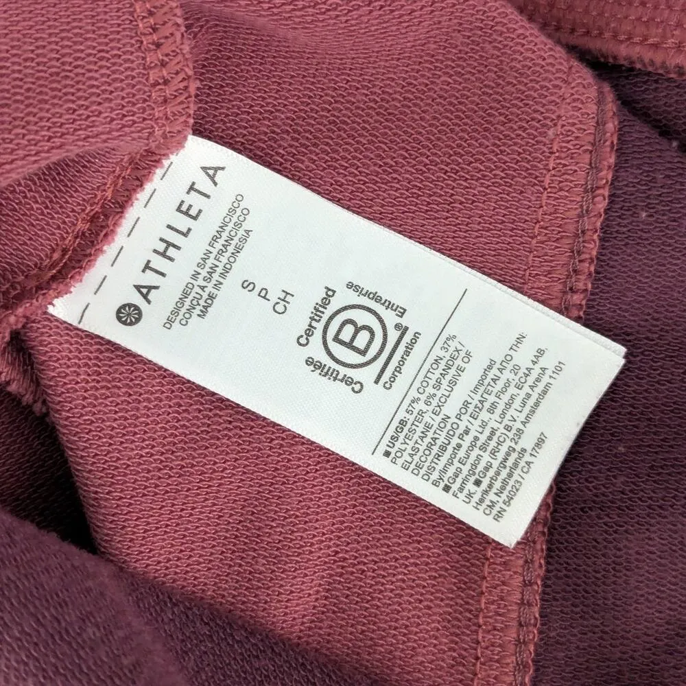 Athleta Colorblock Mock Neck Pullover Sweatshirt Womens Small Activewear Workout - Image 5