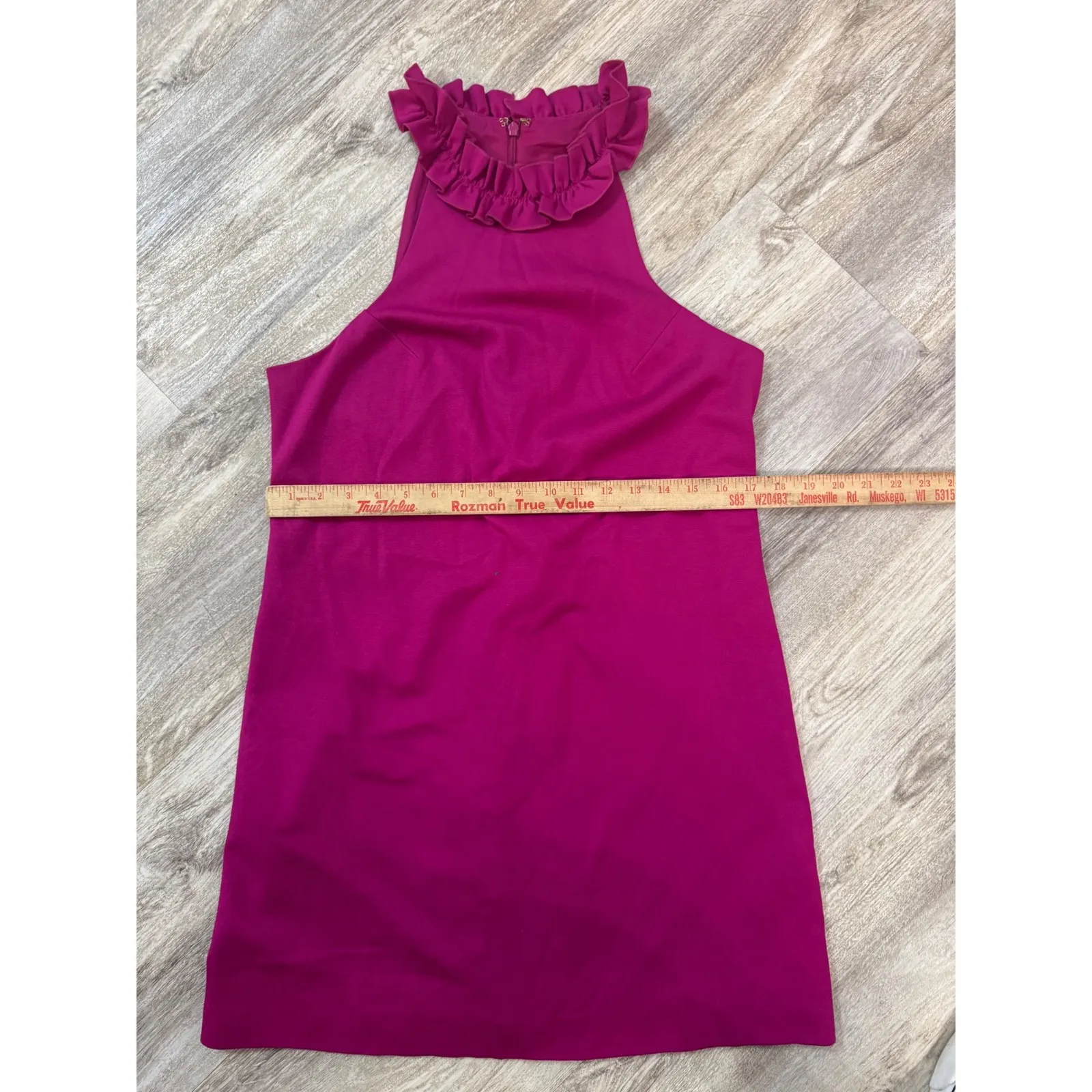 Trina Turk Dobbie Ruffled‎ Neckline Dress Size 8 - Image 8