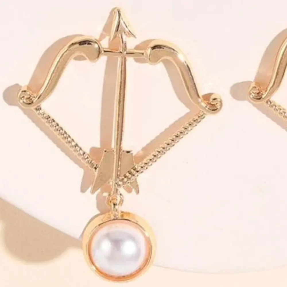 Pearl bow & arrow earrings 🌟​​​​​​​​​​​​ - Image 5