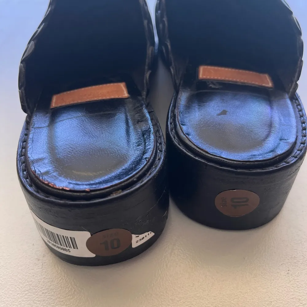 Black Leather Flats with Comfort Design Size undefined - Image 4