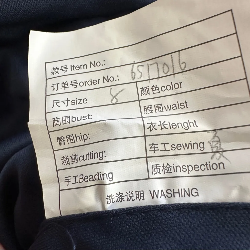 Elegant Navy Blue Strapless Dress size 8 NWT - Image 11