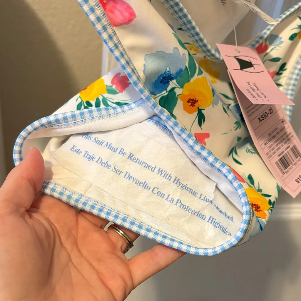 Wild Fable  Floral Bikini with Blue and Red - Image 3