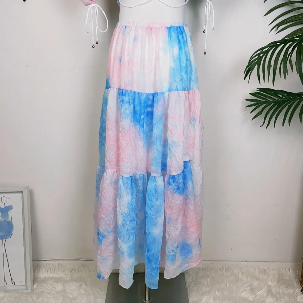 Elliatt Reflection Midi Dress Pink blue Multi - Image 8