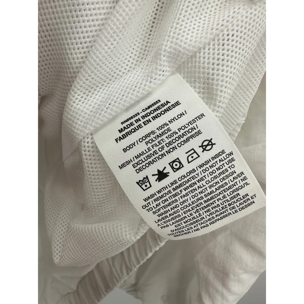 Nike White ESS Woven Jacket Full Zip Activewear Lightweight Womens Large NWT - Image 9