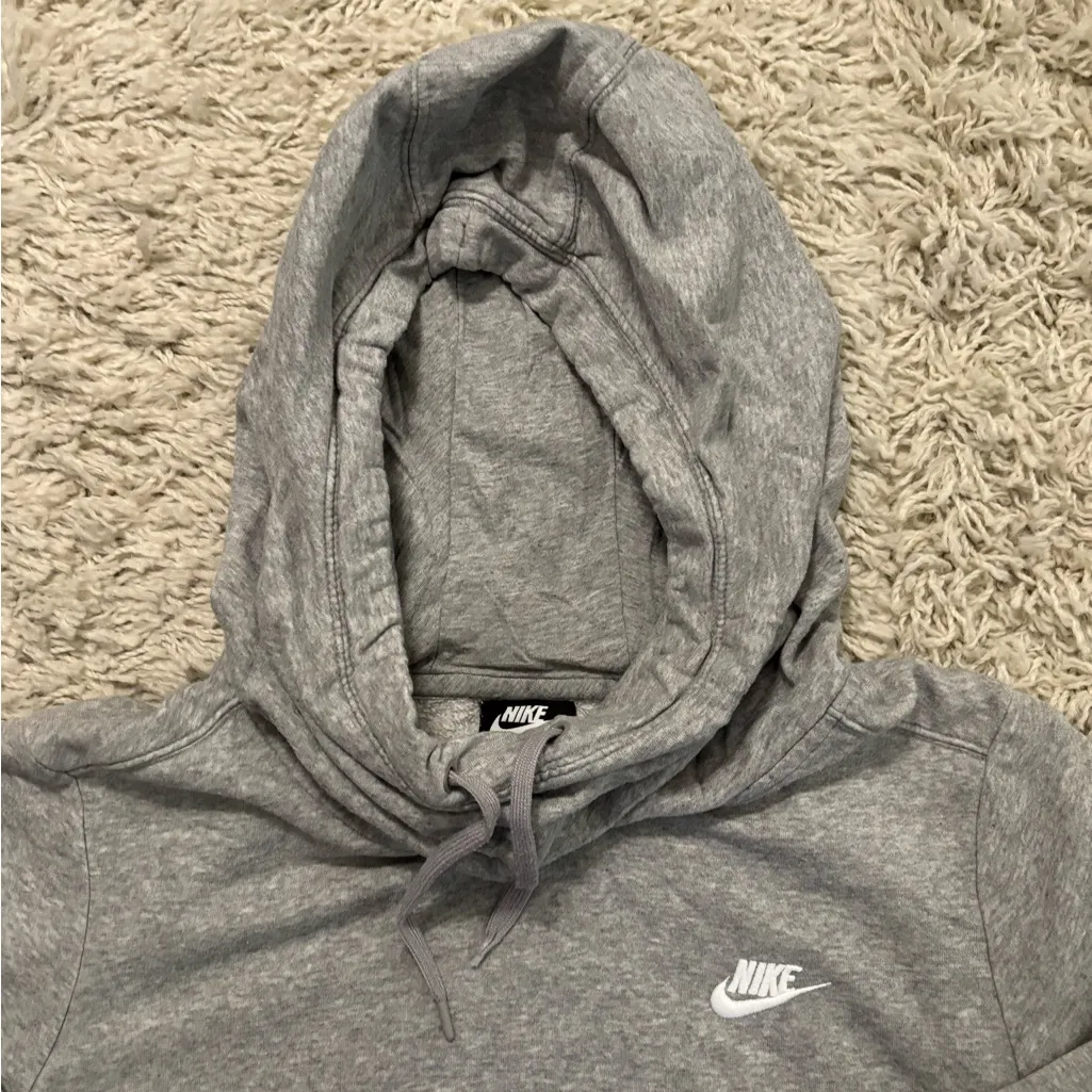 Nike Women’s Heather Gray Pullover Hoodie Size L - Image 3
