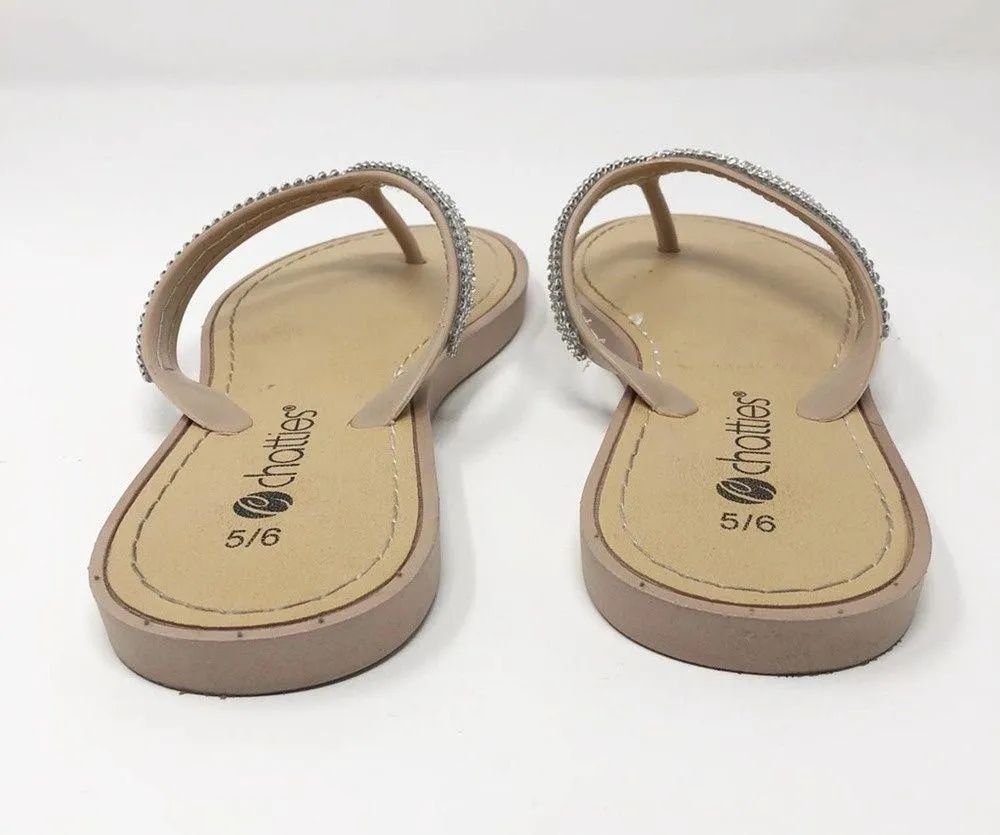Chatties Jewel Embellished Flip Flops Size 5/6 - Image 6