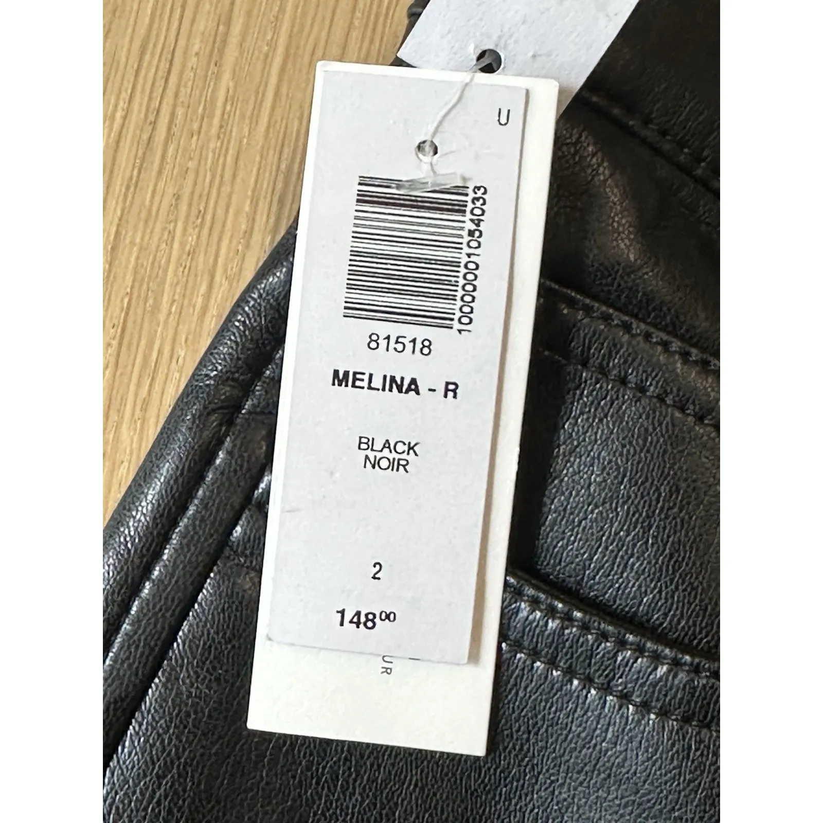 NWT Aritzia Wilfred Melina' Black Faux Leather High - Image 8