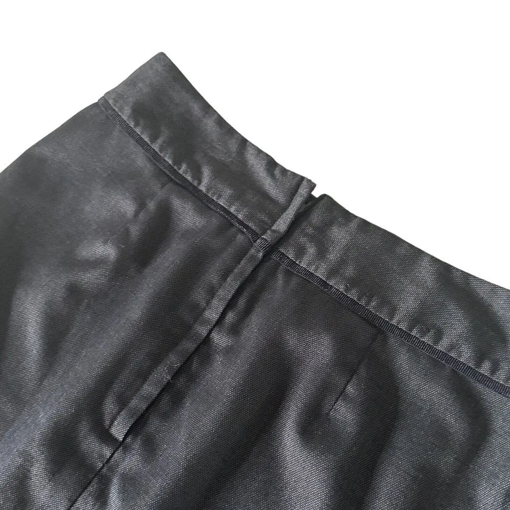 Banana Republic Straight Pencil Short Shirt Size‎ 2 P Gray Black Office Siren - Image 7