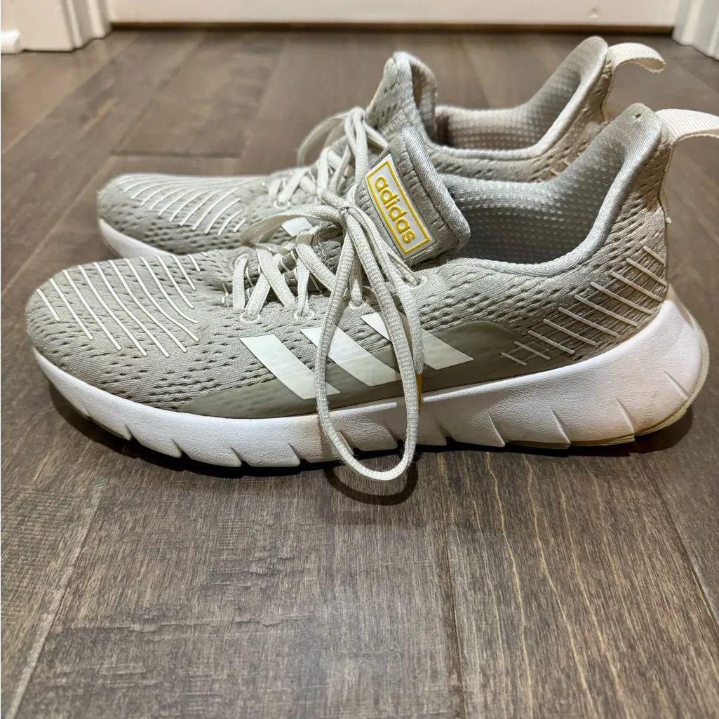 Adidas Cloudfoam-Style Running Sneakers Gray Size 7.5 - Image 4