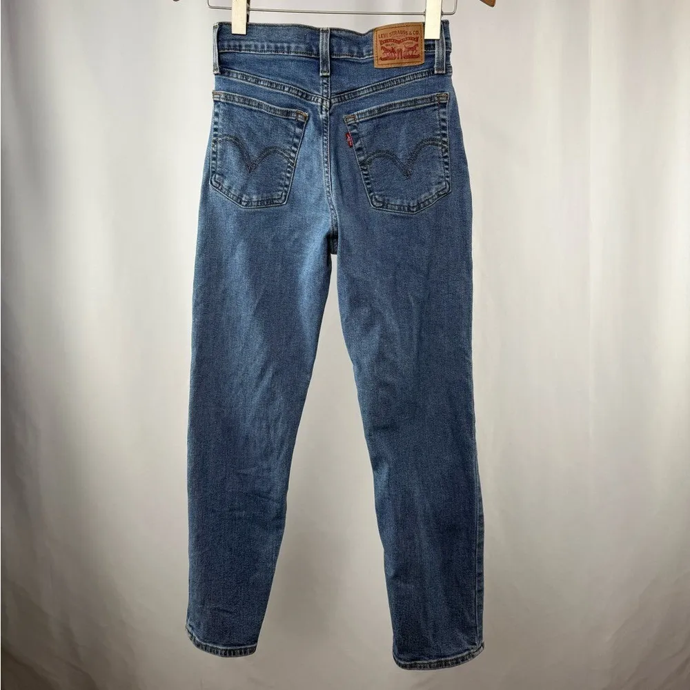 Levi's Wedgie Straight Jeans in Jive Sound Blue Size 26 x 28 - Image 10