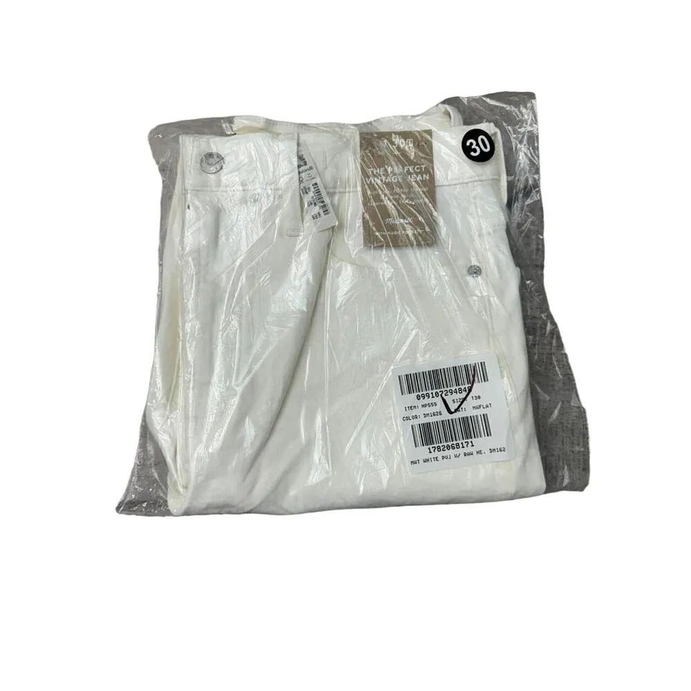 Madewell The Tall Perfect Vintage Jean Tile White T30 NWT - Image 5