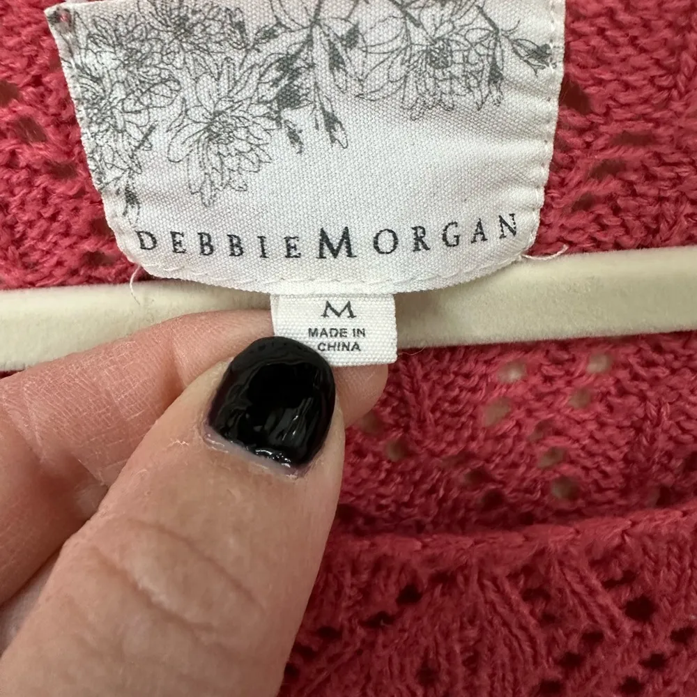 Debbie Morgan Women Sweater, Sz M ,Pink
Knit Tunic Pullover Crochet Pink Size M - Image 2