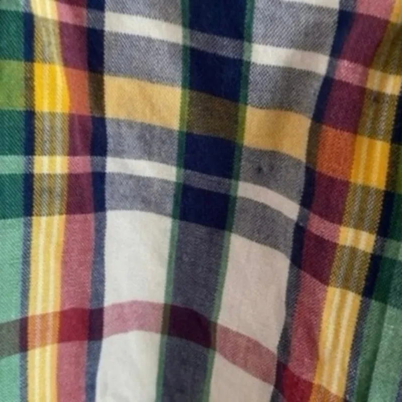 The Limited Plaid High‎ Waisted Cotton Shorts Size 8 - Image 5