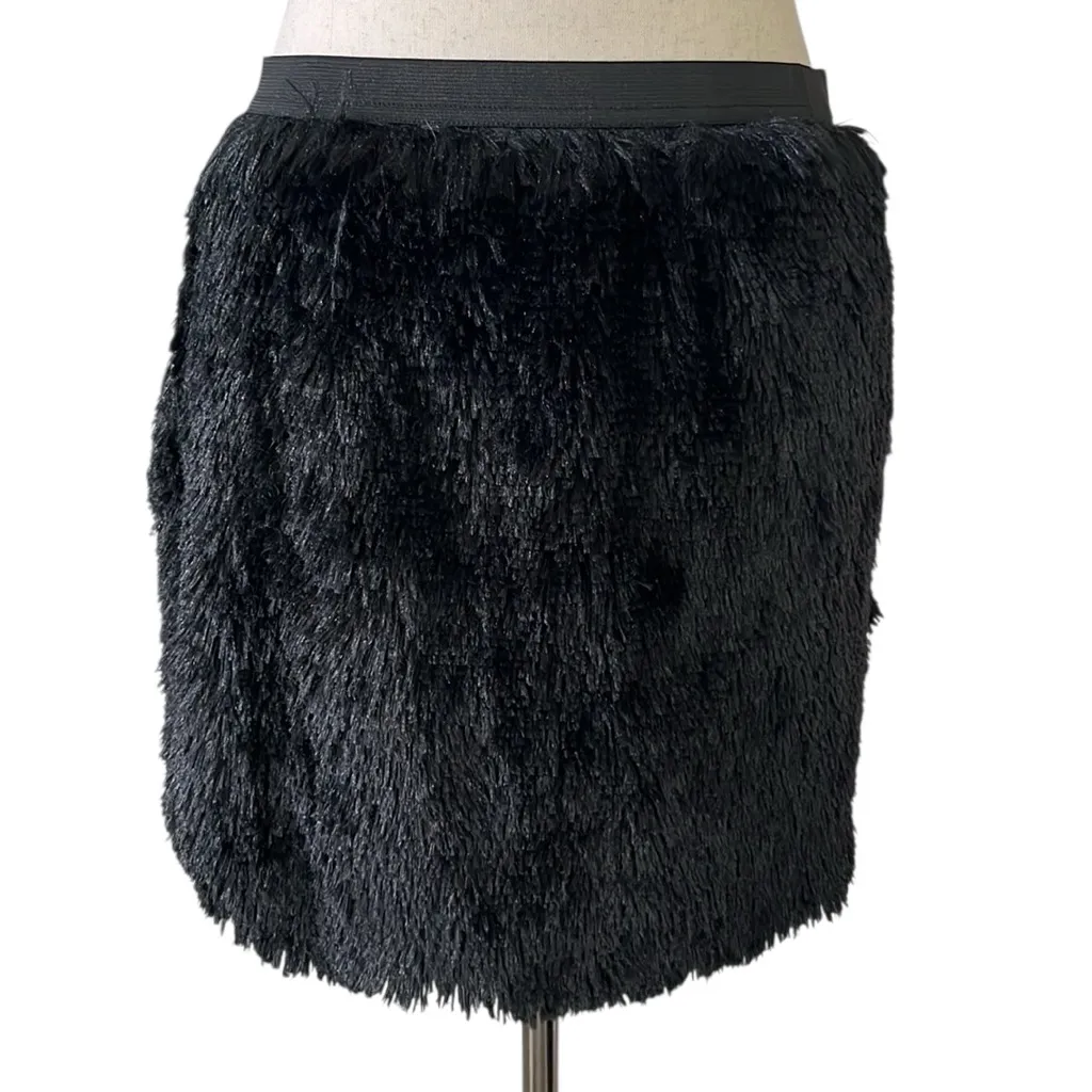 Petticoat Alley Faux Fur Mini Skirt - Image 8