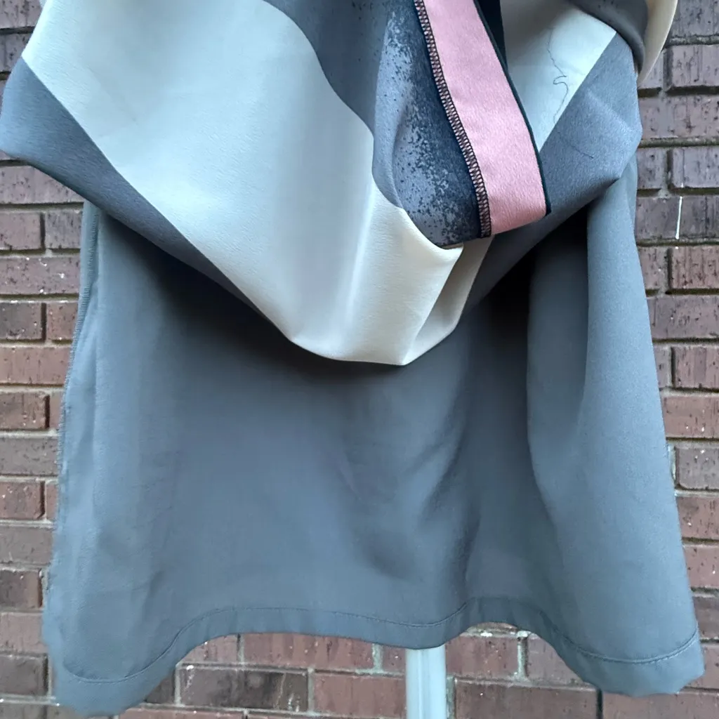 Ann Taylor LOFT Striped Pink Gray Sleeveless Mini Dress Size Petite XS XSP - Image 6