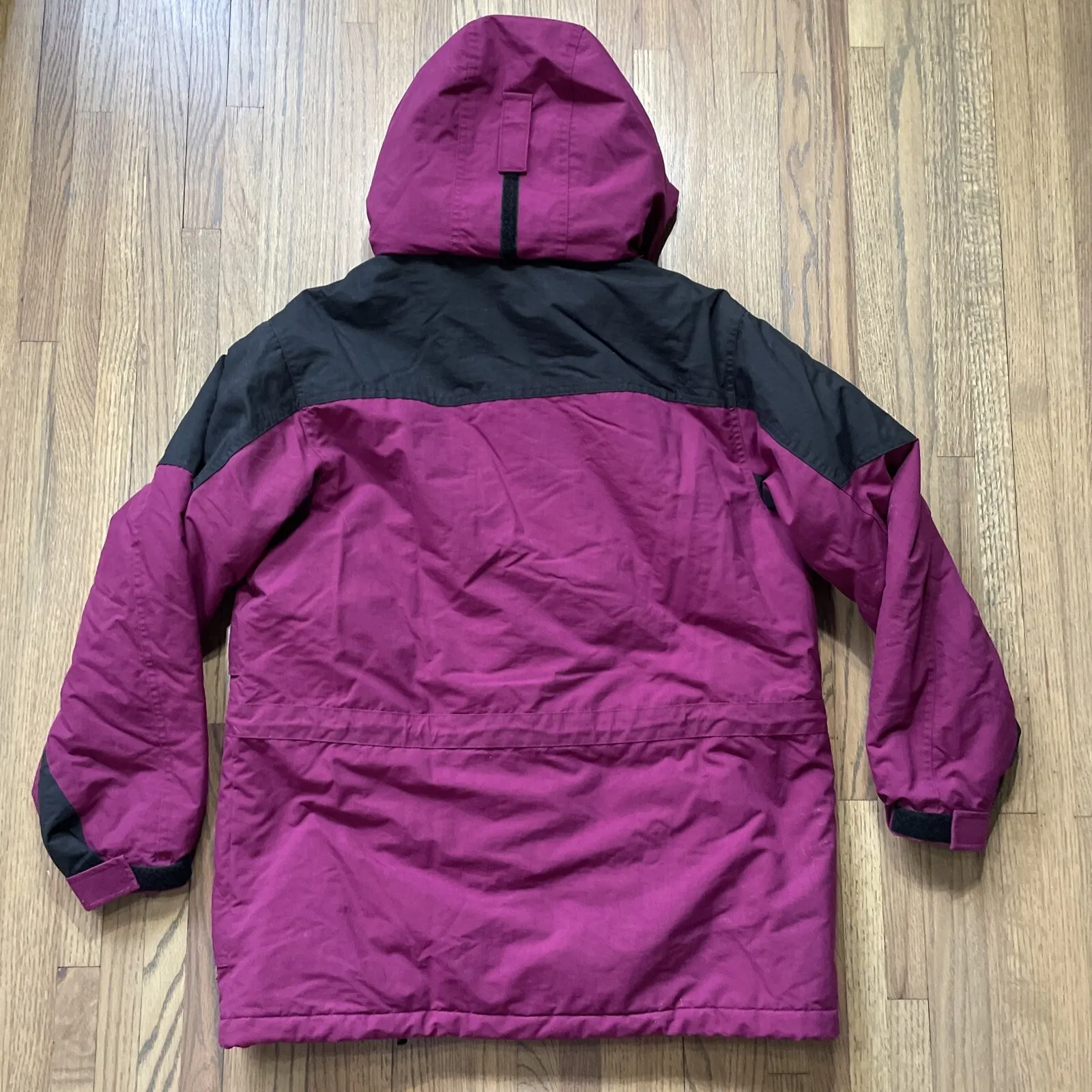 Vintage L.L.Bean Jacket Women's M Gorpcore 1990s Full Zip Hooded Purple Outdoor Size M - Image 2