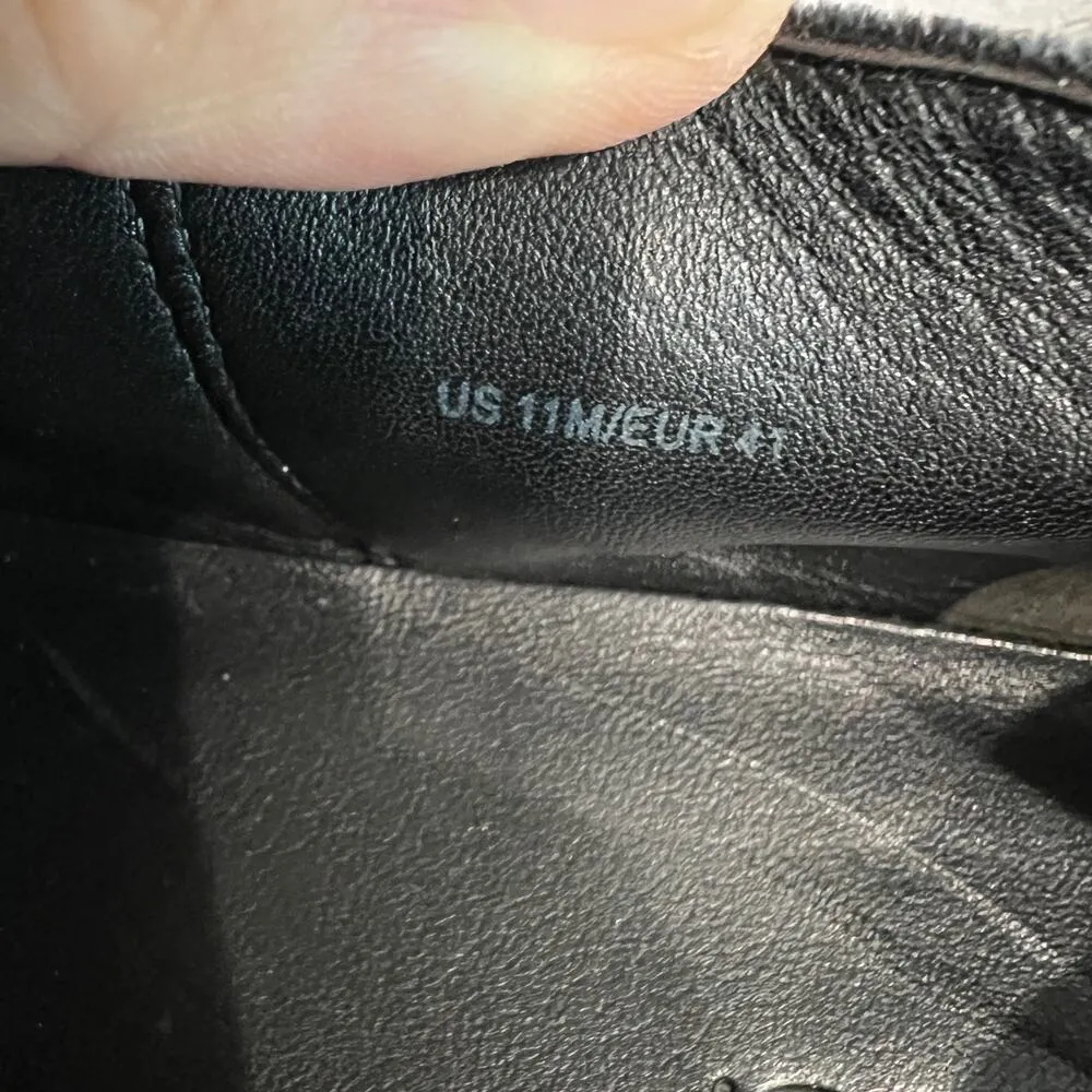 Vince Corbin Charcoal Pewter Velvet Slip On Sneakers Size 11 Padded Heel Comfort - Image 10