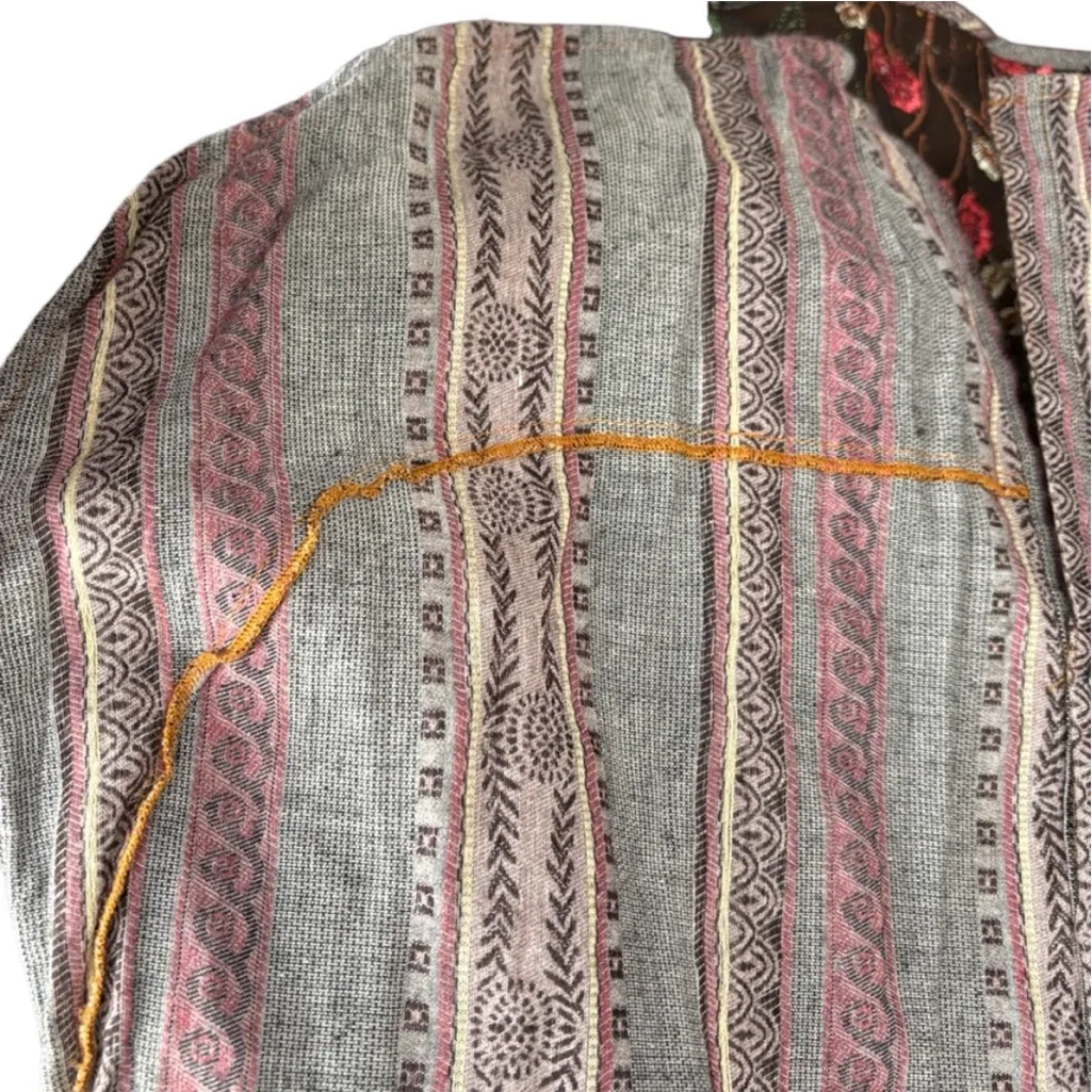 EUC Anthropologie Aratta silent
Journey Mixed Fabric Shirt Dress Size Large - Image 9