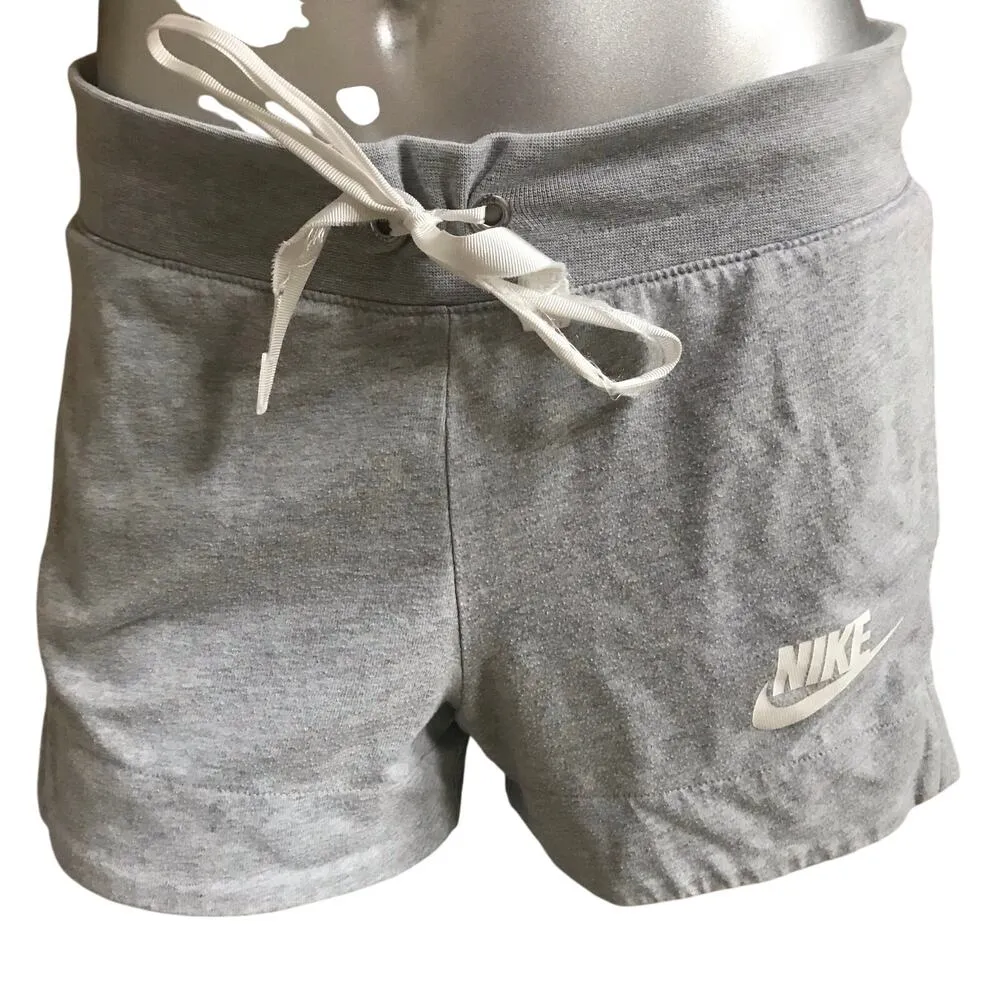 Nike Gray Pull-on Lounge Shorts Women’s Size M - Image 2