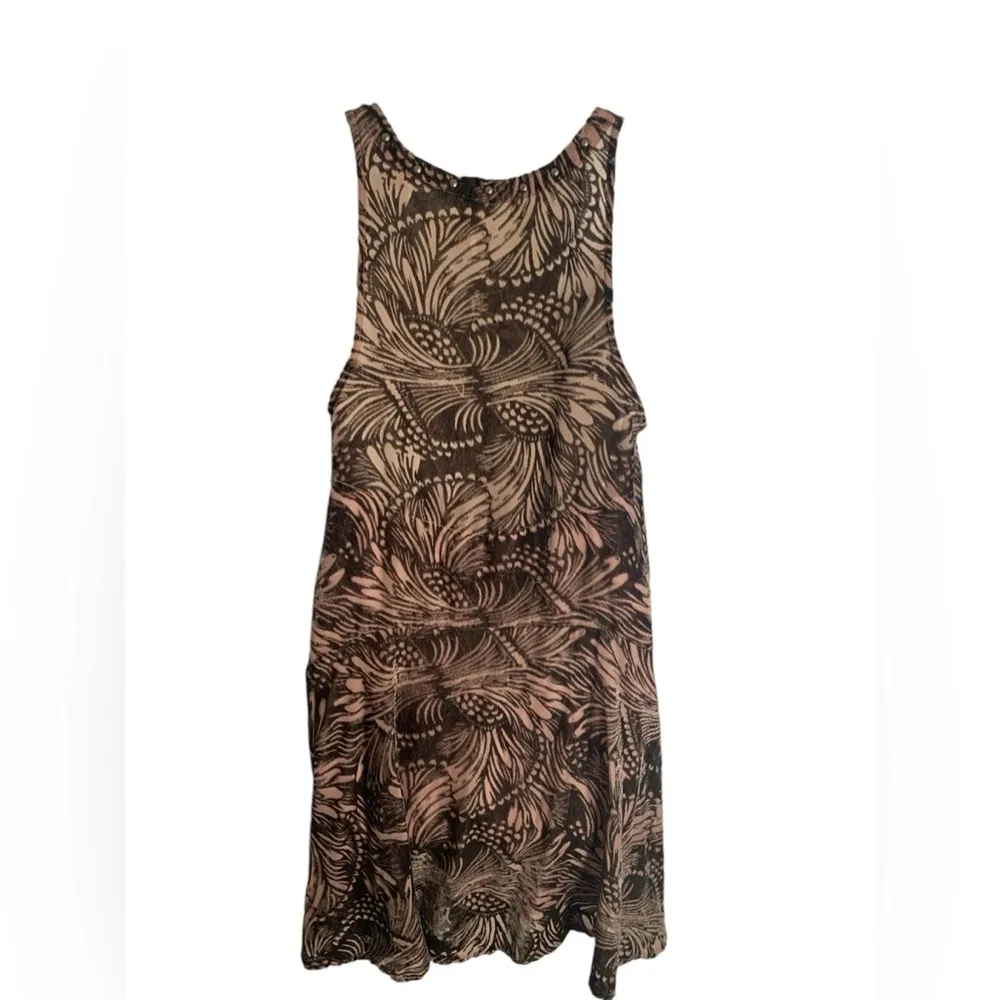 Free People Ellie Burnout Velvet Dress Sz Small - Image 3