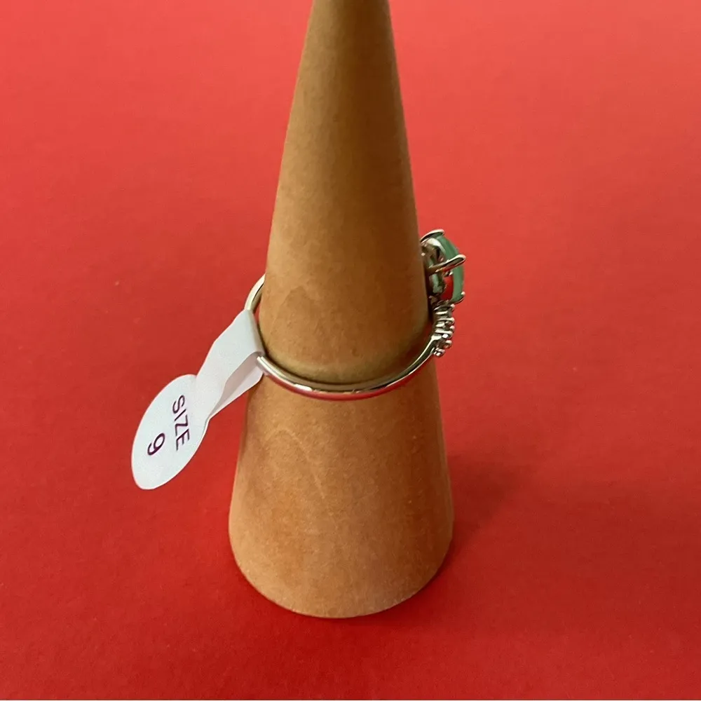 Bomb Party RBP7448 “Something About Us” Tourmaline/Quartz on Rhodium S9 Ring NWT - Image 2