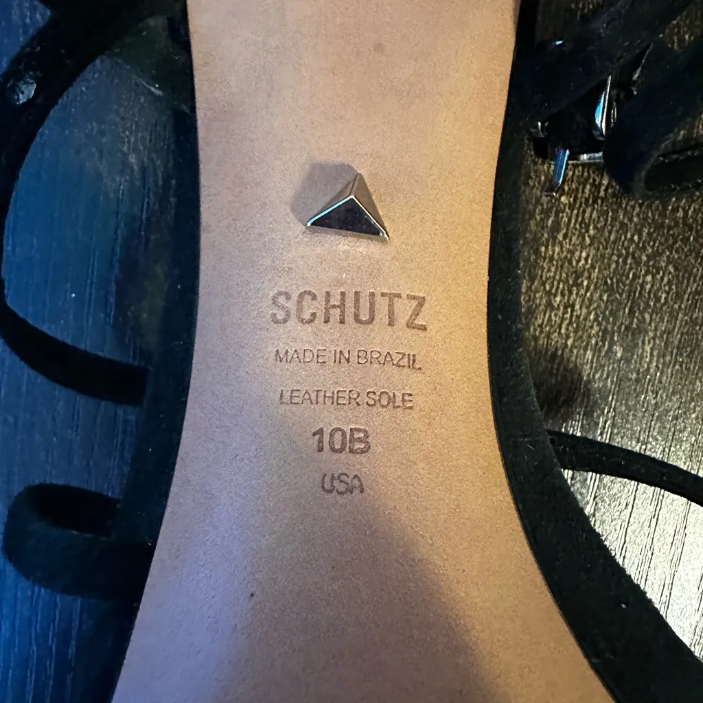 Schutz Strappy Kitten Heels - Image 5