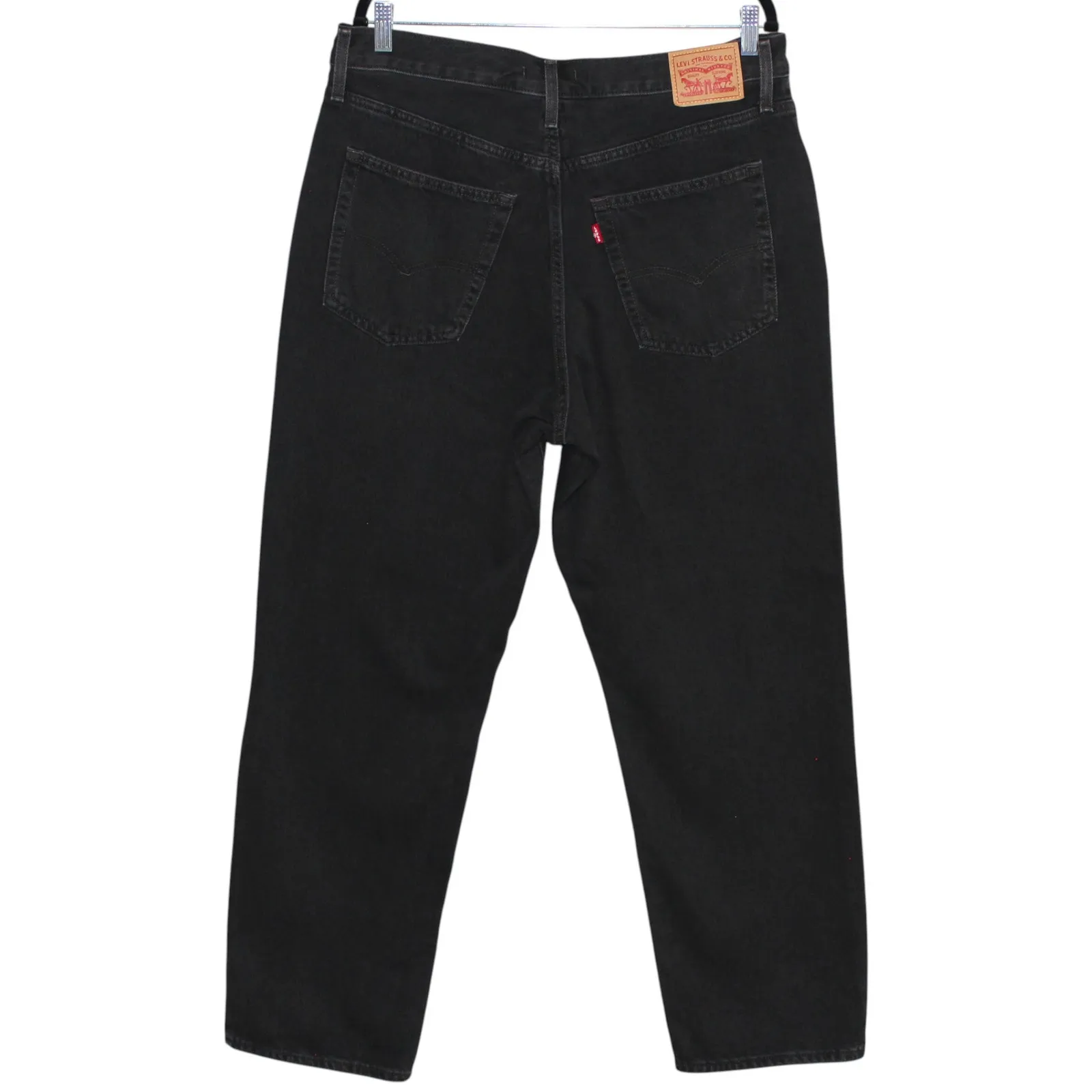 Levi's Mid-Rise '94 Baggy Straight Jeans Black Stonewash Size 32 x 31 - Image 9