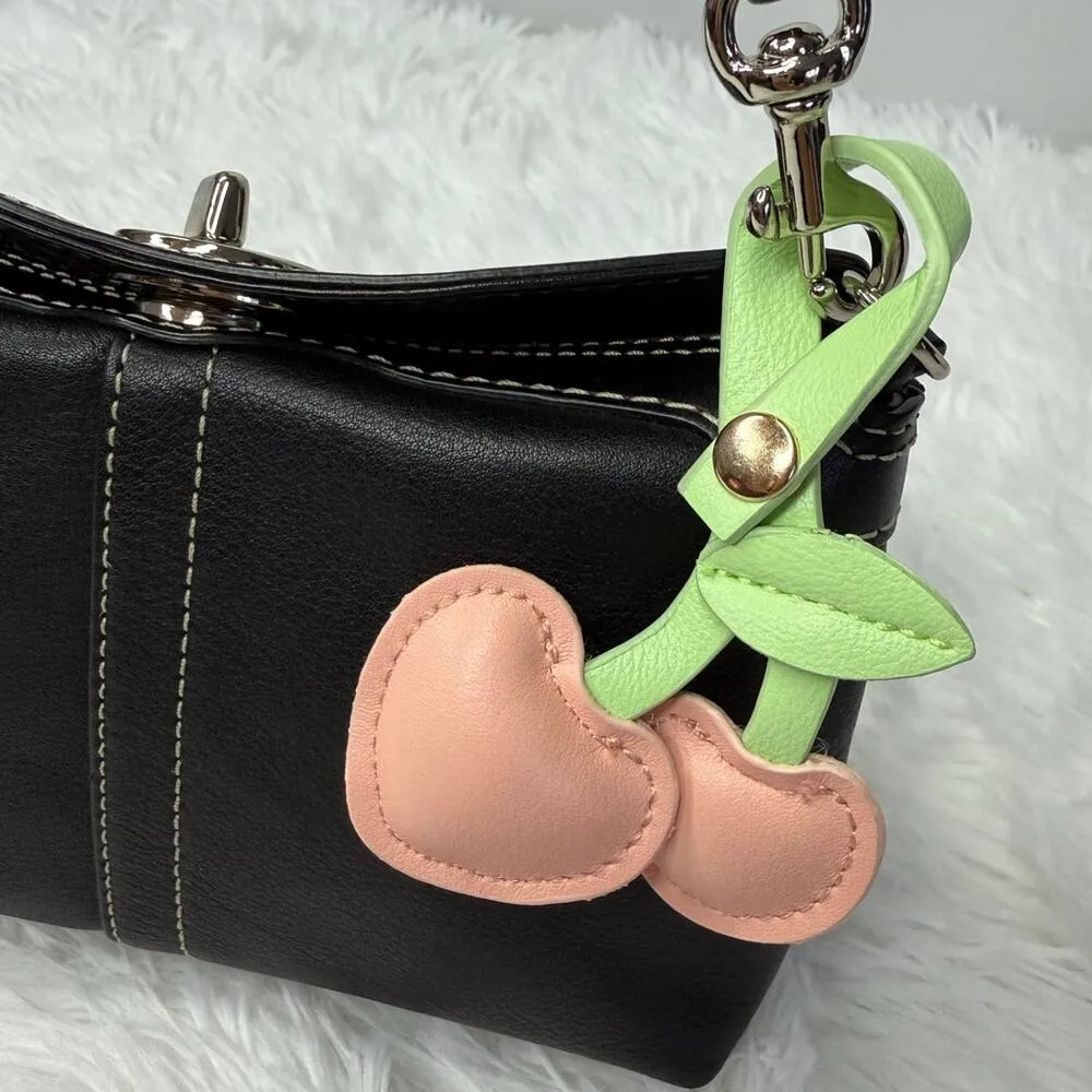 Cherry Heart Bag Charm Bag Jewelry Pink - Image 3