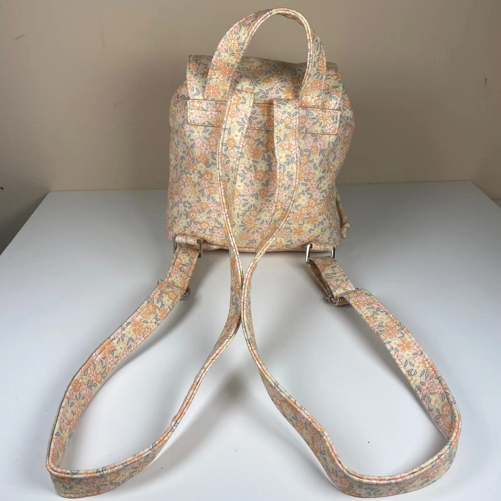 Target Floral Mini‎ Backpack Convertible Shoulder Bag Purse Cute - Image 3