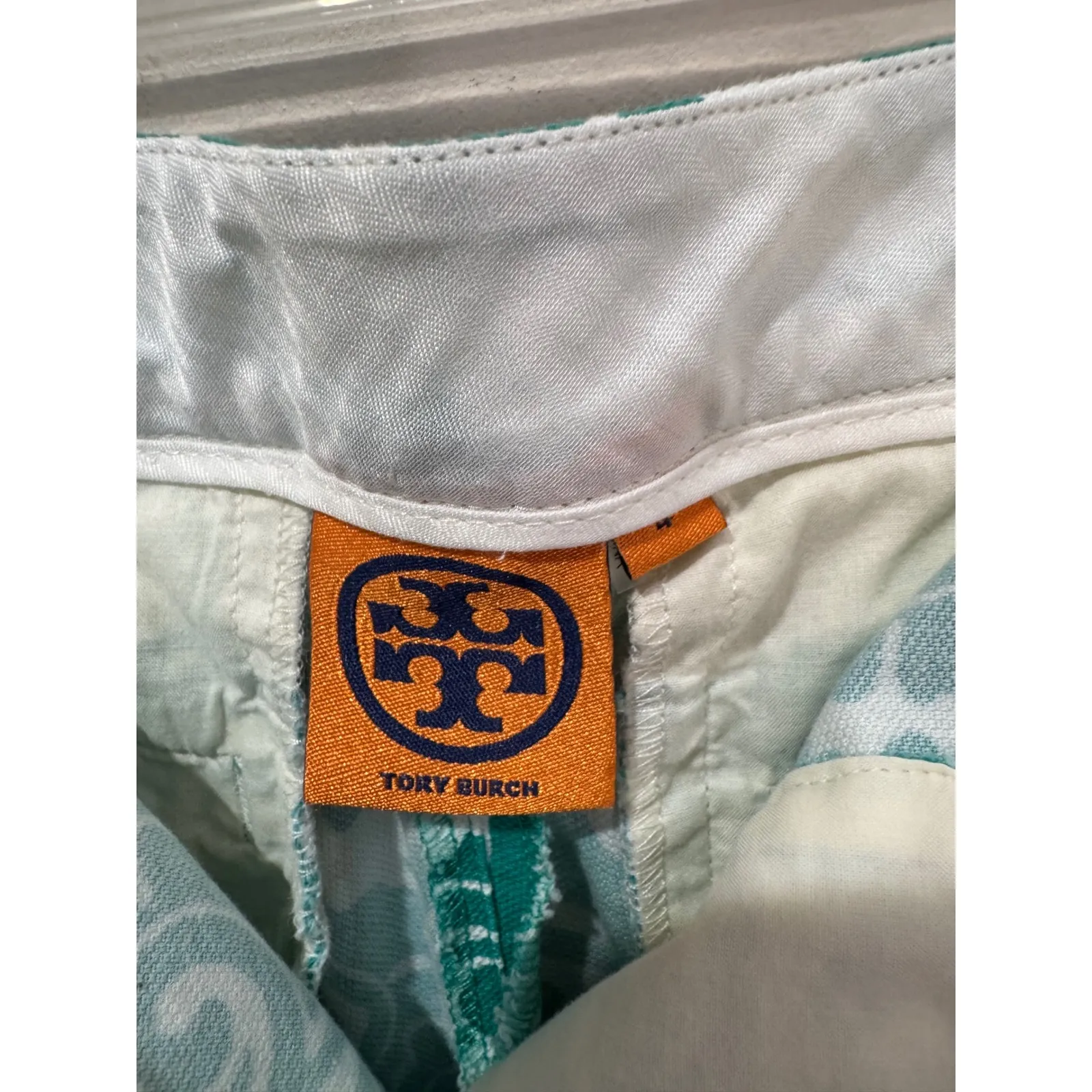 Tory‎ Burch Walton Printed Captiva Pants Sz 4 - Image 6