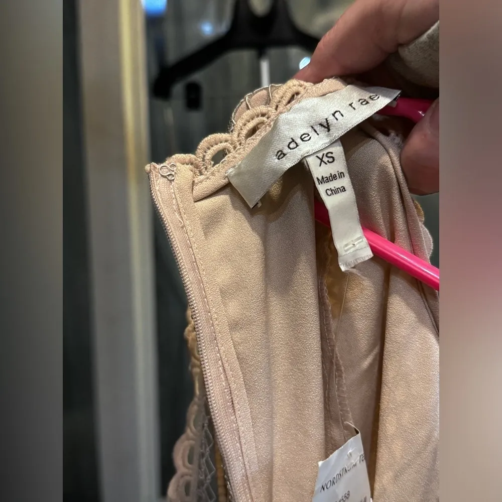 Adelyn Rae silver / Nude Dress XS NWT - Image 9