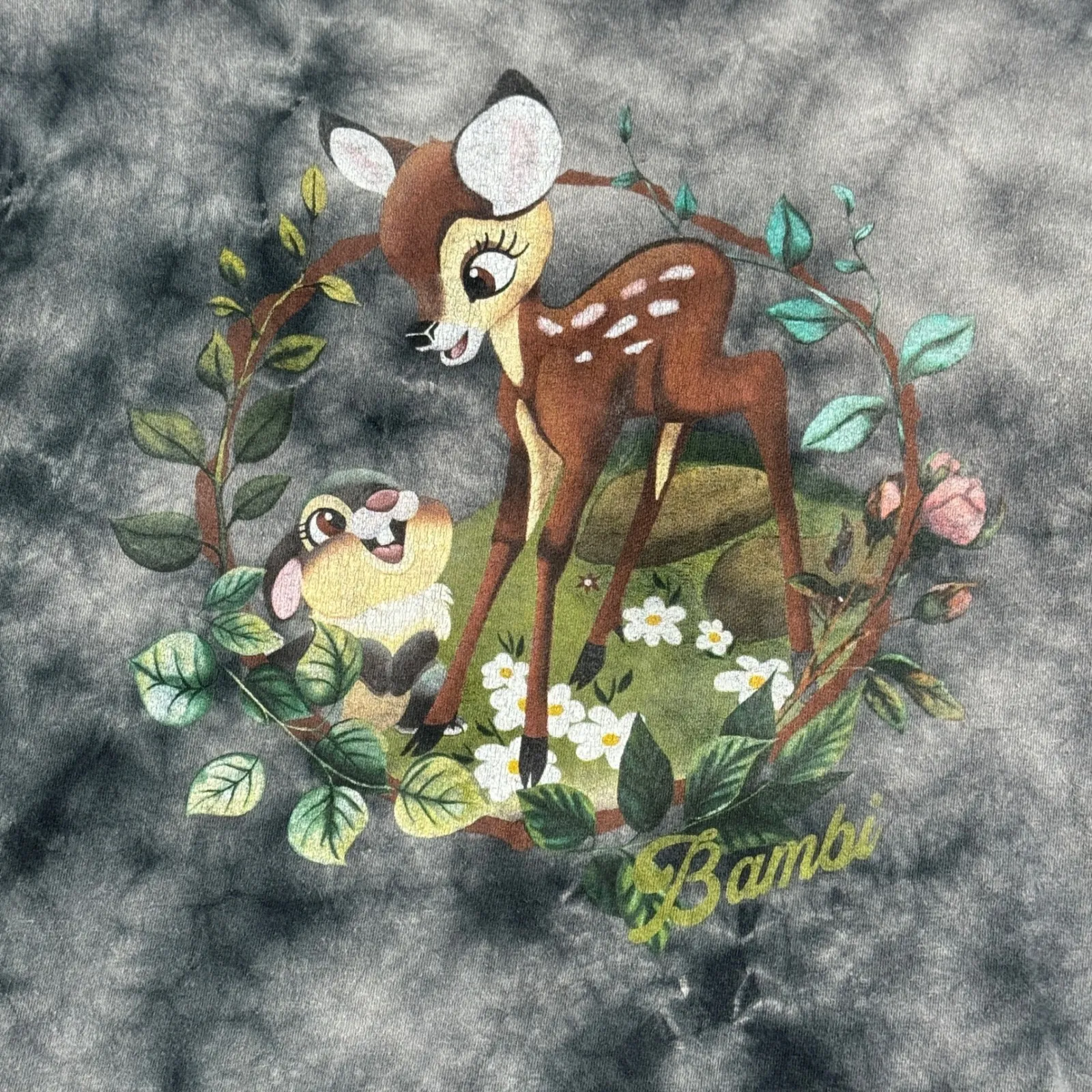 Disney Bambi Shirt‎ Tie Dye Tee Women Thumper Disneybound Classic Size Medium - Image 5