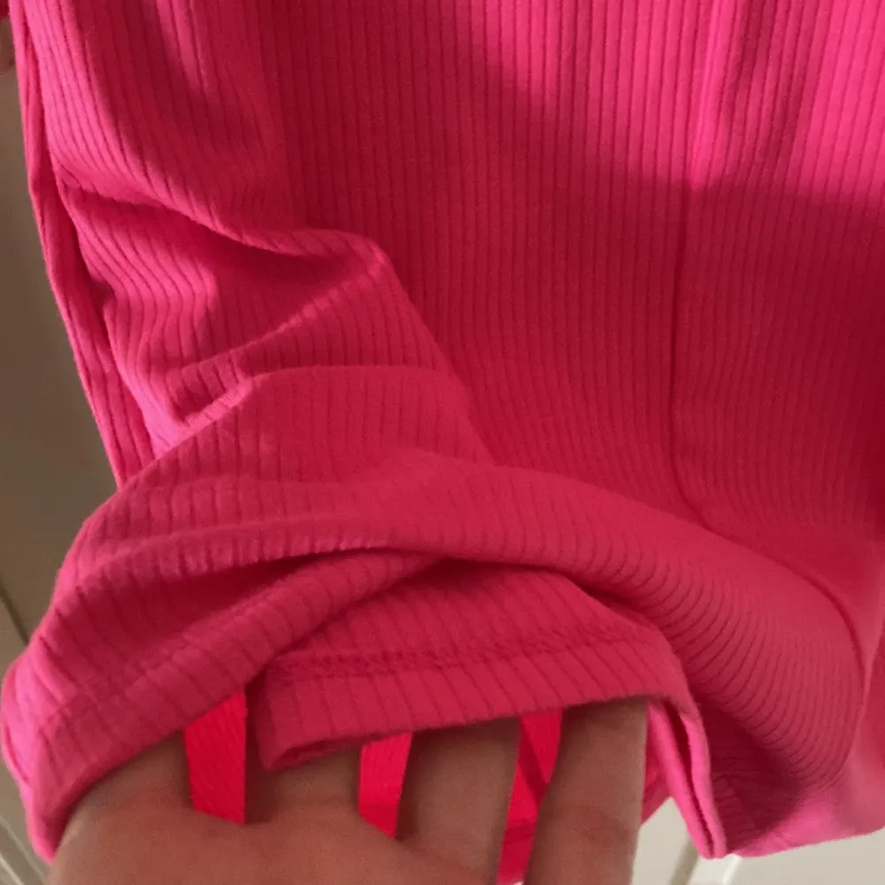 ROW A Notch Neck Long Sleeve Ribbed Bodycon Dress Formal Weddings Small Pink NWT - Image 10