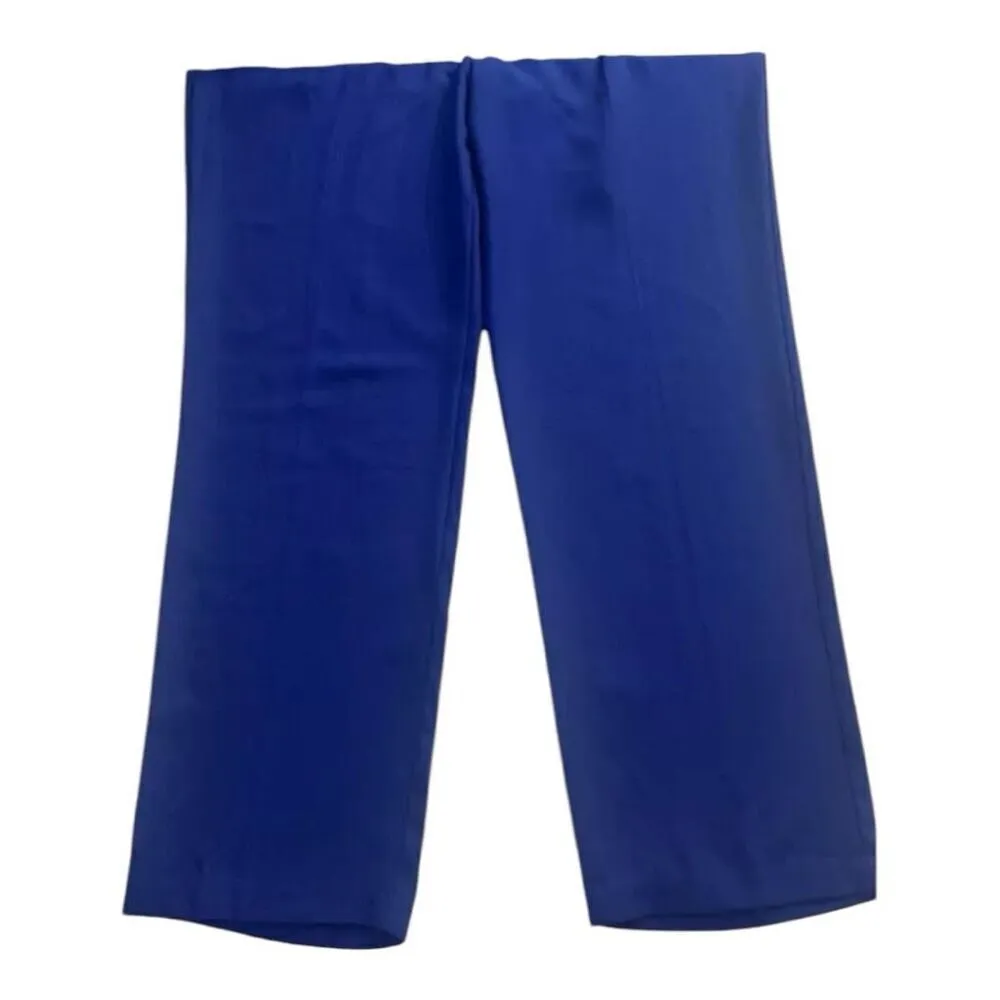 Sag Harbor MISSY Royal Blue Pants Size 16 Flat Front Straight Leg Pockets Formal - Image 3